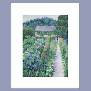 Monet's house in Giverny print image