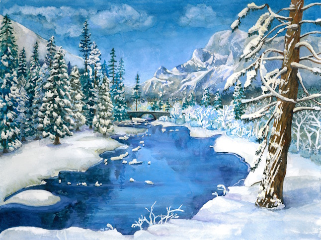 Flowing towards North image